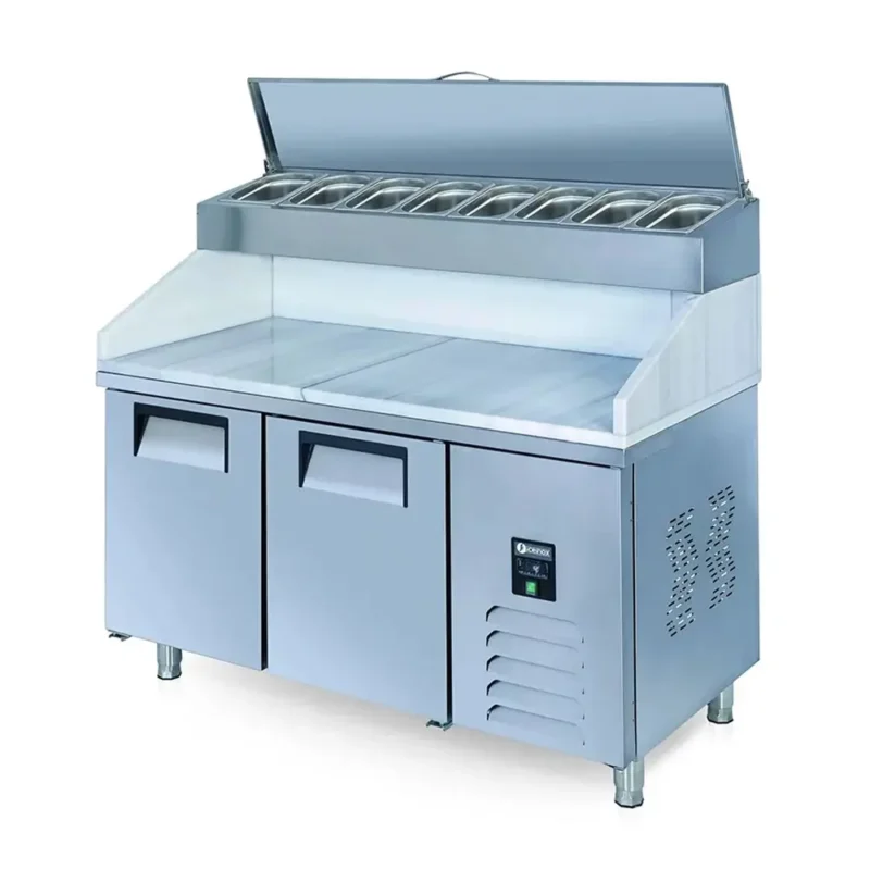ICEINOX PTS HM 330 CR – 2 კარიანი პიცის მაცივარი გრანიტის ზედაპირით და R-134 ფრეონით