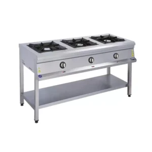 Gas Stove with 3 Burners + Shelf