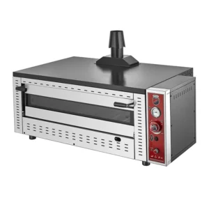 გაზის პიცის ღუმელი SILVERINOX 6 პიცის ტევადობით ქვის ძირით