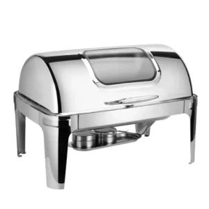 უჟანგავი ფოლადის მარმიტი (Chafing Dish) ბუფეტისთვის