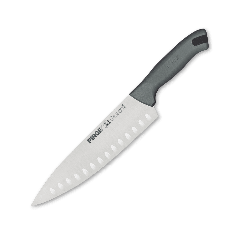 37166 Гастрономический нож DUO HOLLOW 23 см серый 37166 PIRGE — изображение 1