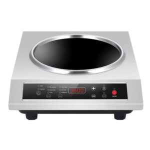 Professional induction burner for wok with 3.5 kW power