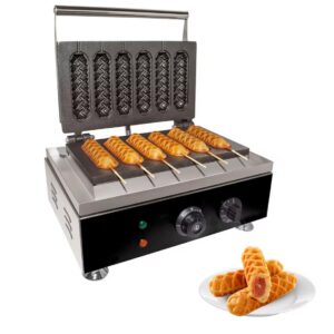 Аппарат для приготовления кукурузных сосисок, хот-догов и вафель HX-111 мощностью 1,6 кВт, нержавеющая сталь.
